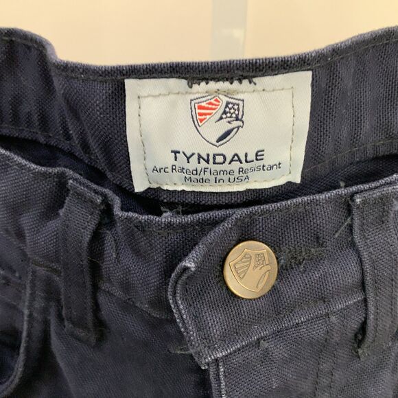 Tyndale Arc Rated FR Jeans Men’s 32x32 Cat 2 NFPA-2112 Navy Dark Wash - Picture 2 of 8